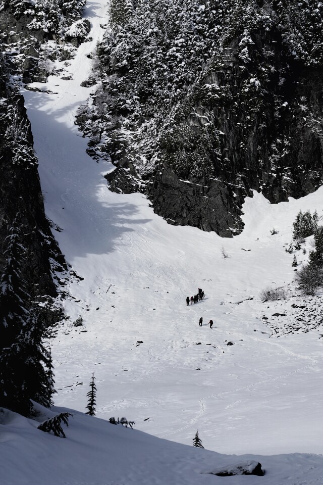 2024-06-16  -  Climbers in the Storm  -  Snow Lake, Mount Rainier National Park, WA